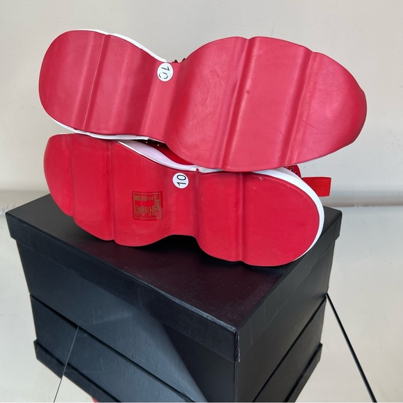 Designer Inspired Spiked Red Bottom Sneaker - Picture 7 of 16